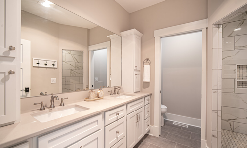 Beautiful bathroom remodel.