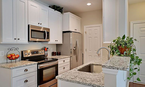 Kitchen remodel in a small family home with modern design