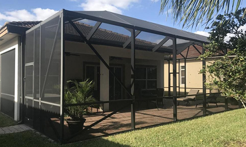 Stunning new enclosure and screen for backyard area